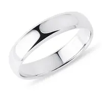 Pánska svadobná obrúčka z bieleho zlata KLENOTA