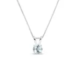 Zlatý náhrdelník s akvamarínom KLENOTA