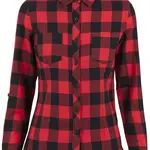 Urban Classics Blúzka  ohnivo červená / čierna