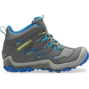 Merrell CHAMELEON 7 MID WP Detské turistické topánky, sivá, veľkosť 35