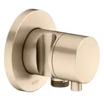 Keuco IXMO - Přepínací ventil pod omítku, 2 výstupy, s připojením a držákem sprchy, kartáčovaný bronz 59556031201