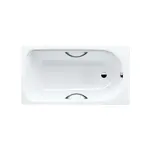 Kaldewei Advantage - Obdélníková vana Saniform Plus Star 344, 140x75 cm, s otvory pro madla, antislip, bílá 134430000001