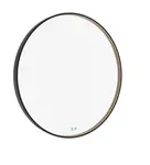 Nimco Zrcadla - Zrcadlo s LED osvětlením, průměr 100 cm, dotykový senzor, černá ZPC 31004RVX-90