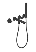 Axor Citterio C - Vanová baterie pod omítku, 4-otvorová instalace, s příslušenstvím, matná černá 49481670