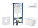 Geberit Duofix - Set předstěnové instalace, klozetu Gaia a sedátka softclose, tlačítko Delta50, alpská bílá SANI11CA3144B