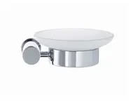 Duravit D-Code - Mýdlenka s držákem, pravá, mléčné sklo/chrom 0099181000