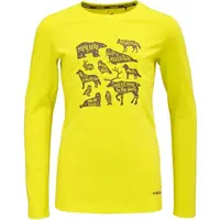 Head SILVANA Detské tričko s dlhým rukávom, žltá, veľkosť 164-170