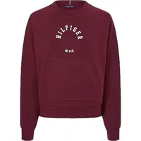 Tommy Hilfiger RLX SUEDED MODAL C-NK SWEATSHIRT Dámska mikina, vínová, veľkosť