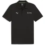Puma MERCEDES-AMG PETRONAS F1 ESSENTIALS POLO Pánske polo tričko, čierna, veľkosť