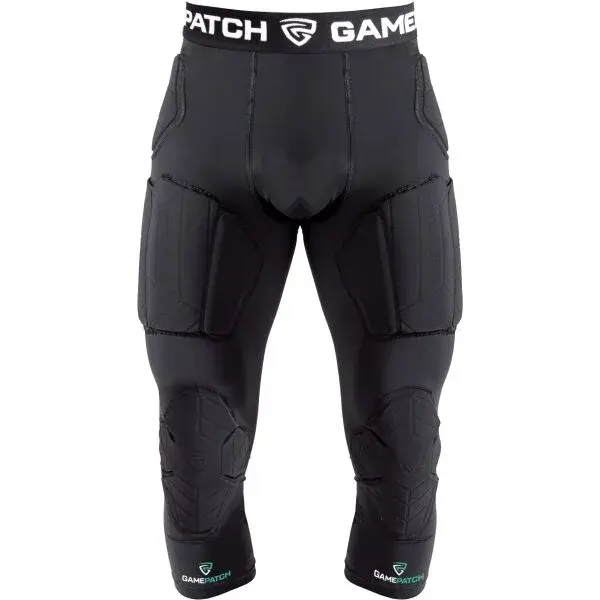GAMEPATCH PADDED 3/4 TIGHTS WITH FULL PROTECTION Kompresné unisex legíny, čierna, veľkosť