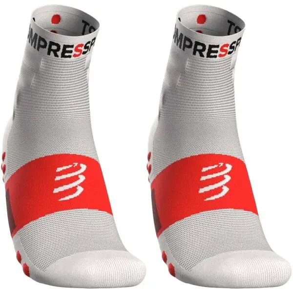 Compressport TRAINING SOCKS 2-PACK Športové ponožky, biela, veľkosť