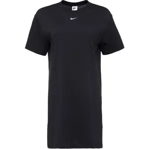 Nike NSW ESSNTL SS DRESS TSHRT Dámske šaty, čierna, veľkosť