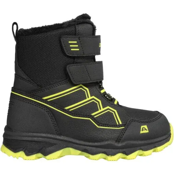 ALPINE PRO CRESCO Detská zimná obuv, čierna, veľkosť