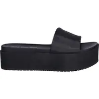 Calvin Klein FLATFORM SANDAL SLIDE INNYLON Dámske šľapky, čierna, veľkosť