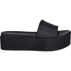 Calvin Klein FLATFORM SANDAL SLIDE INNYLON Dámske šľapky, čierna, veľkosť