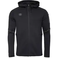 Umbro TERRACE FULL ZIP HOODIE Pánska mikina, čierna, veľkosť