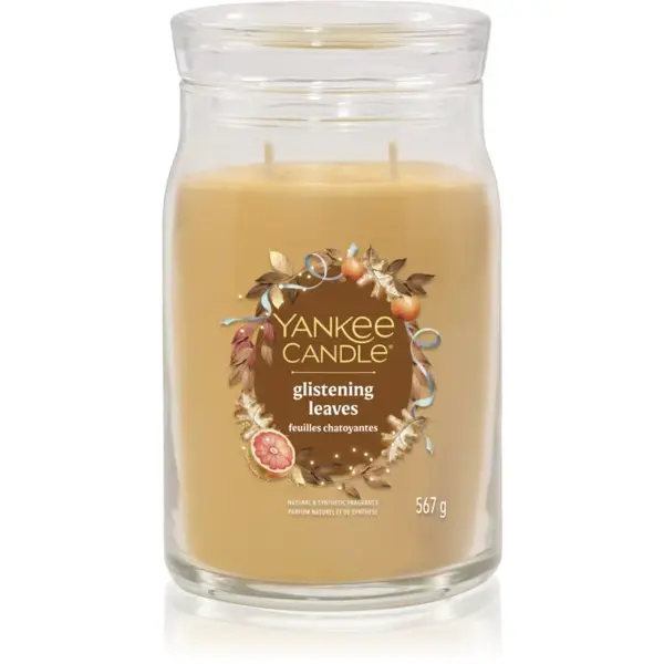 Yankee Candle Glistening Leaves vonná sviečka Signature 567 g