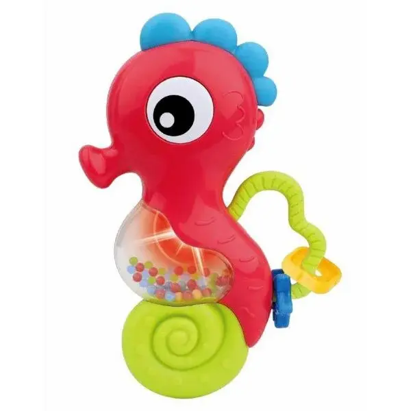BABY MIX SEAHORSE Detská hrkálka, červená, veľkosť