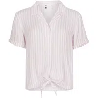 O'Neill CALI WOVEN SHIRT Dámska košeľa s krátkym rukávom, biela, veľkosť