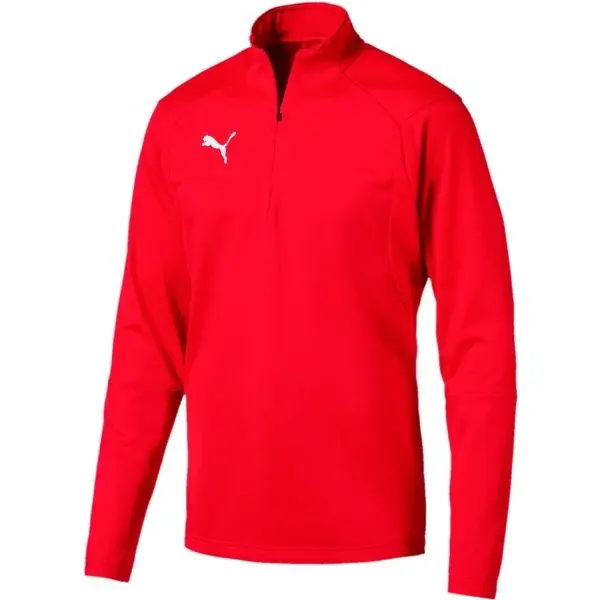 Puma LIGA TRAINING 1 4 ZIP TOP Pánska mikina, červená, veľkosť