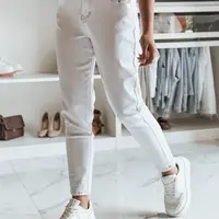 Dámské bílé mom fit džíny LIKEMELOO
