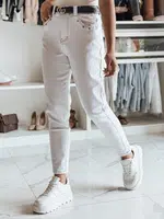 Spodnie damskie jeansowe LIKEMELOO mom fit białe Dstreet