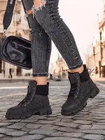 Resti Black women's insulated trapper boots Hogenaf