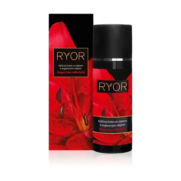 RYOR Výživný krém so zlatom a arganovým olejom 50 ml