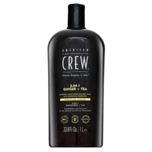American Crew 3-in-1 Ginger + Tea šampón, kondicionér a sprchový gel 1000 ml