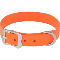 Vodeodolný oranžový obojok VIVID Red dingo, Veľkosť: XS