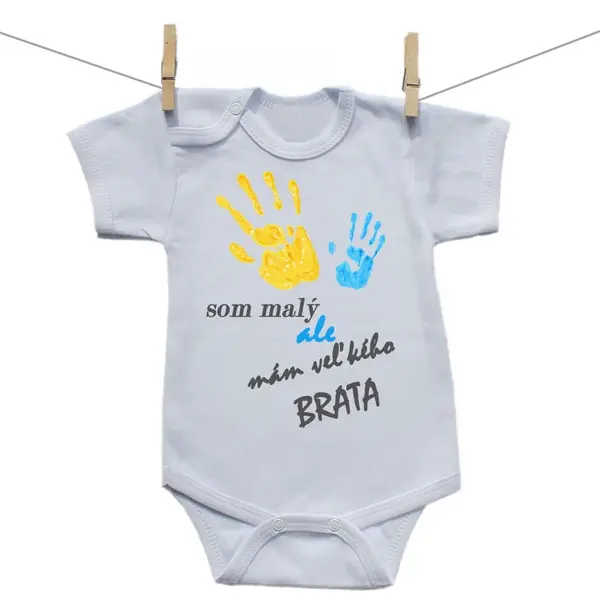 Boodyy Body s krátkym rukávom Som malý ale mám veľkého brata 74 (6-9 mesiacov)