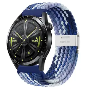 BStrap Elastic Nylon 2 remienok na Xiaomi Amazfit GTS, blueberry