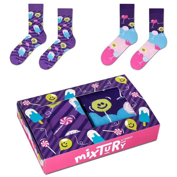 ZOOKSY/RAINBOW SOCKS Sada ponožek Zooxy mixTURY Sweets 2 Pairs