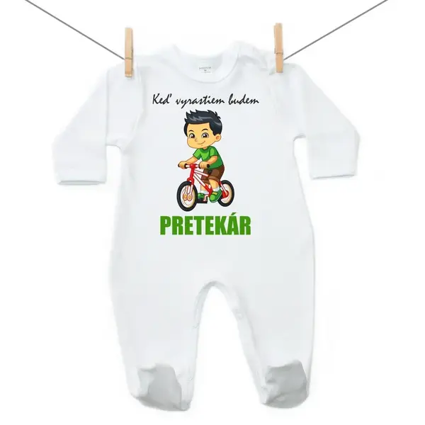 Boodyy Overal Keď vyrastiem budem pretekár 80 (9-12 mesiacov)
