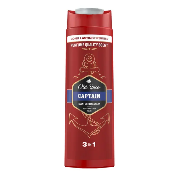 Old Spice Captain Pánský sprchový gel 3v1 400 ml