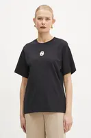 Bavlněné tričko BOSS béžová barva, 50526205