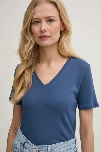 Bavlněné tričko United Colors of Benetton růžová barva, 3GA2E4230