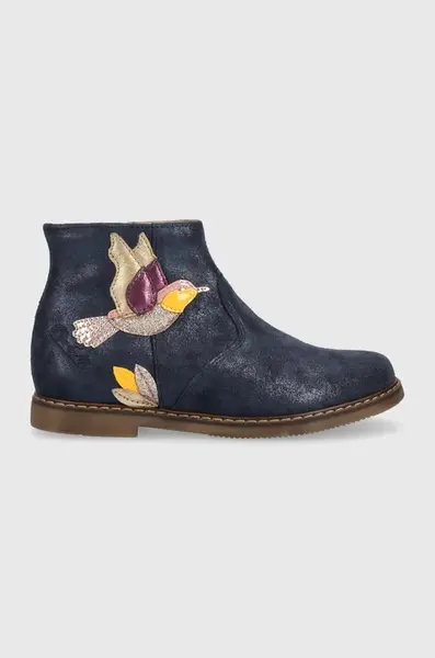 Dětské semišové boty Pom D'api CITY COLIBRI