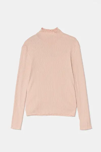 Dětský svetr United Colors of Benetton růžová barva, lehký, 1194C200M