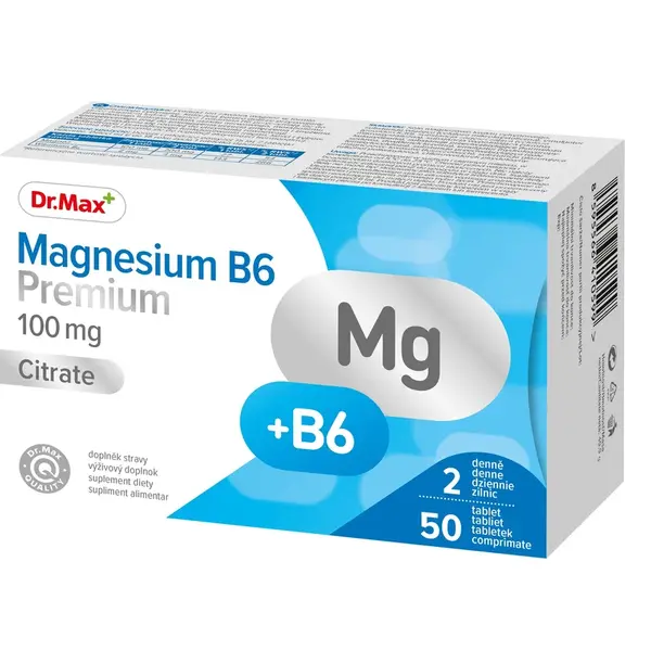 Dr. Max Magnesium B6 Premium 100 mg 50 tablet