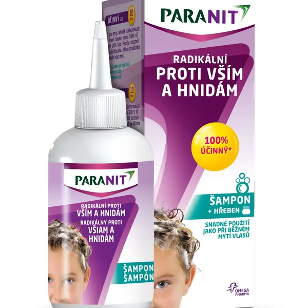 Paranit Radikální šampon 100 ml + hřeben