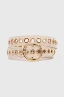 Pásek Morgan 3LIN dámský, béžová barva, 3LIN