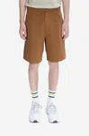 Bavlněné šortky A.P.C. Short Melbourne hnědá barva, COGBJ-H10179 CARAMEL