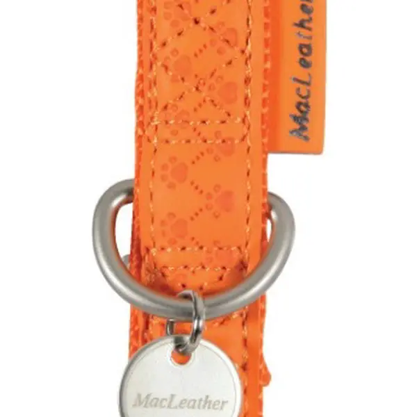 Zolux Obojek Mac Leather pro psy 10 mm/20-30 cm oranžový
