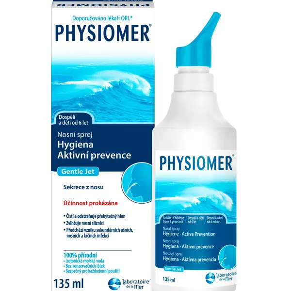 Physiomer Gentle Jet & Spray nosní sprej 135 ml
