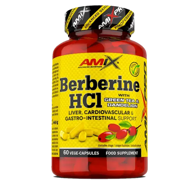 Amix Nutrition Berberine HCl + GreenTea & Dandelion - 60 kapslí