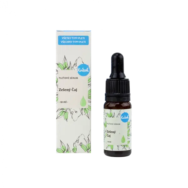 Kvitok Pleťové sérum - Zelený čaj (10 ml)