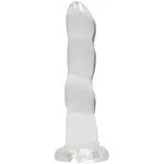 RealRock Dildo s přísavkou Majestic, průhledné 17 cm