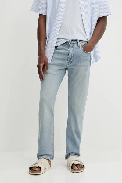 Džíny Levi's 502 TAPER pánské, šedá barva