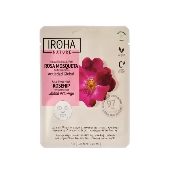 Iroha nature Obličejová maska Anti-Age Šípek 20 ml